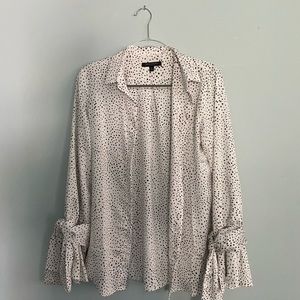 Airy polka-dotted blouse